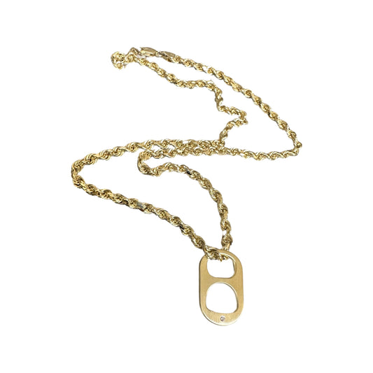 “CAN TOP” pendant with 4mm rope chain