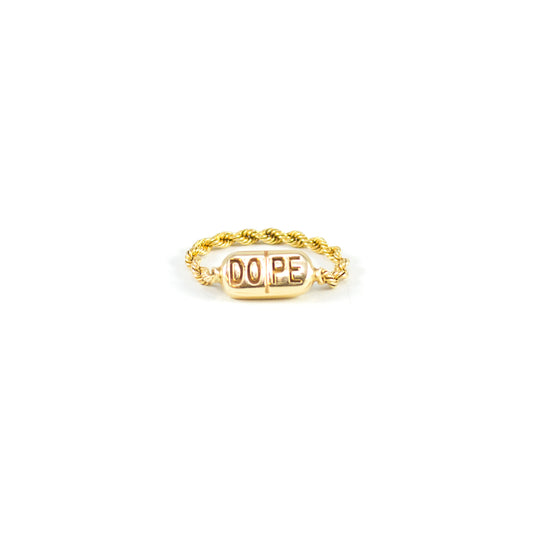"DOPE" ring