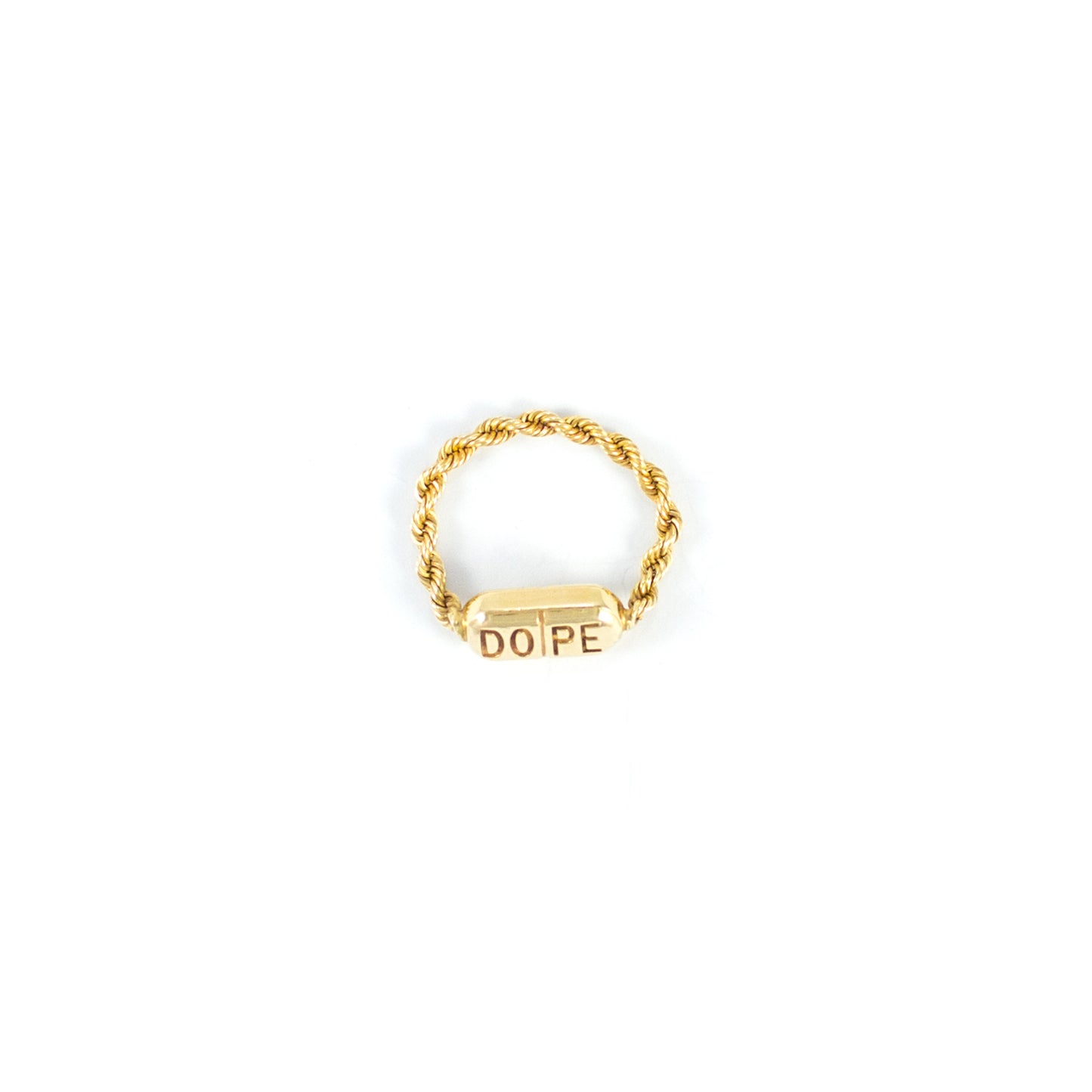 "DOPE" ring