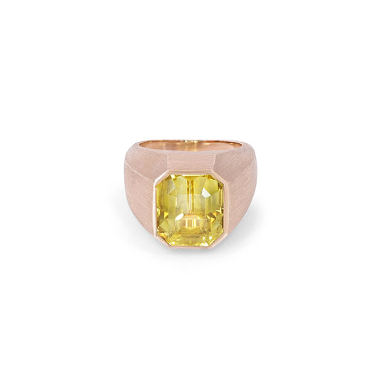 Yellow Sapphire Cocktail Ring