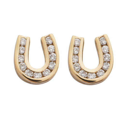 "HORSESHOE" stud earrings